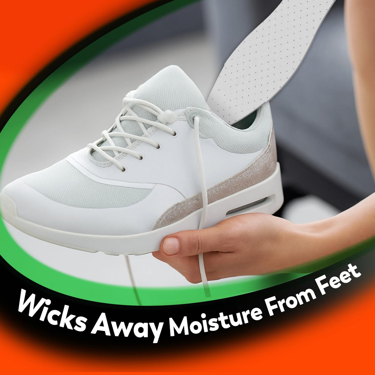 Odor-Eaters Comfort Insoles in high-quality packaging, designed to wick away moisture from feet. Available at Curat Cart.