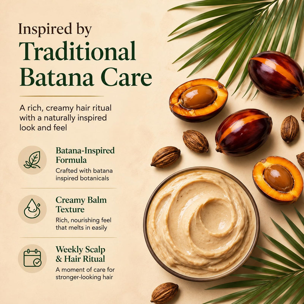Discover Batana Natural Hair Growth Oil, specially curated by Curat Cart for a rich, nourishing scalp ritual. Perfect for stronger-looking hair.