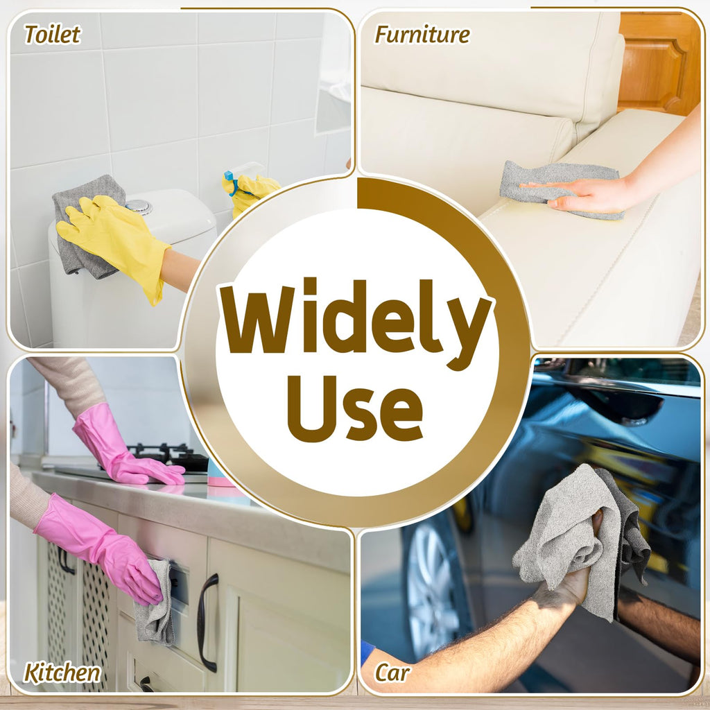 OJYUDD Microfiber Cleaning Cloths are perfect for daily use in toilets, kitchens, furniture, and cars. Shop now at Curat Cart.