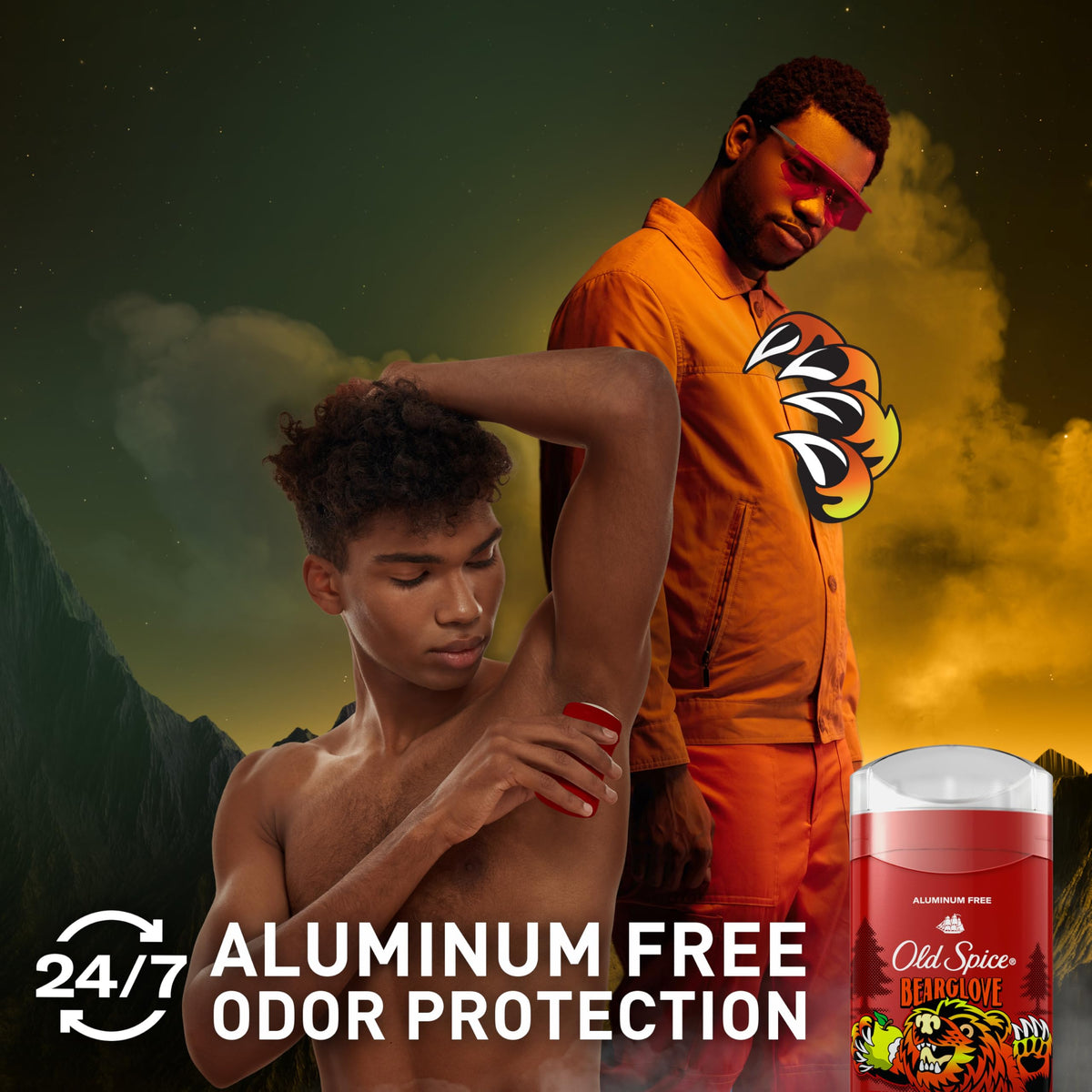 Old Spice Deodorant for Men in official packaging offers aluminum-free odor protection, available at Curat Cart.