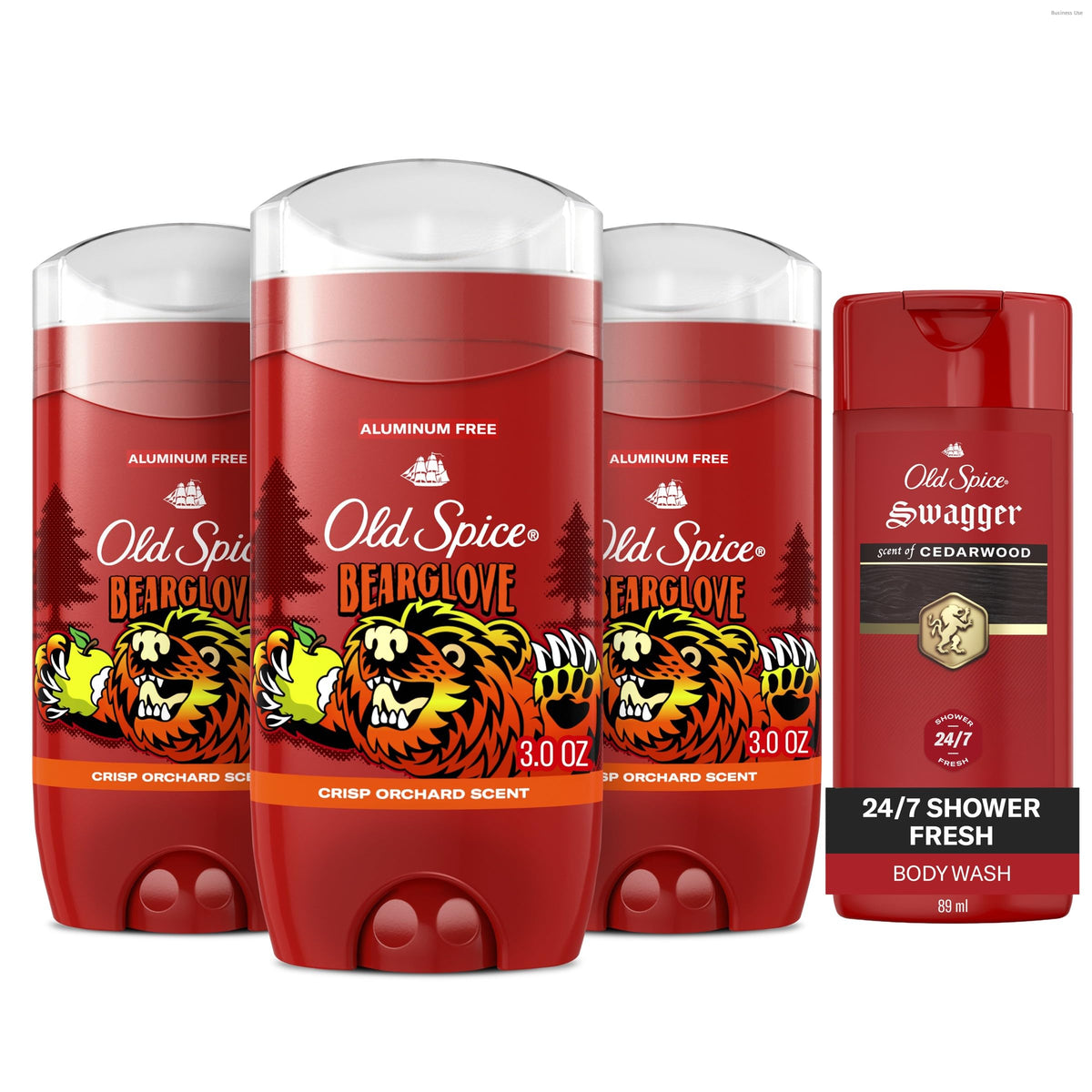 Discover Old Spice Deodorant for Men in Bearglove scent, a premium import from Curat Cart, ensuring all-day freshness and confidence.