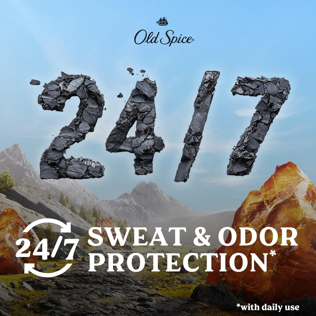 Old Spice Antiperspirant offers 24/7 sweat and odor protection, ensuring freshness with daily use. Verified by CuratCart.