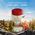 Experience Old Spice Volcano Antiperspirant & Deodorant with a Dark Cedar + Amber scent. Available online now!