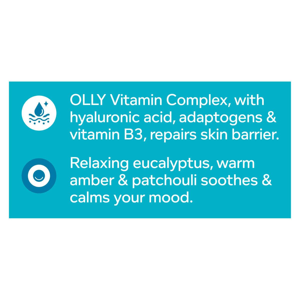 Discover OLLY Calm Body Mist, featuring a unique vitamin complex for skin repair, exclusively at Curat Cart.