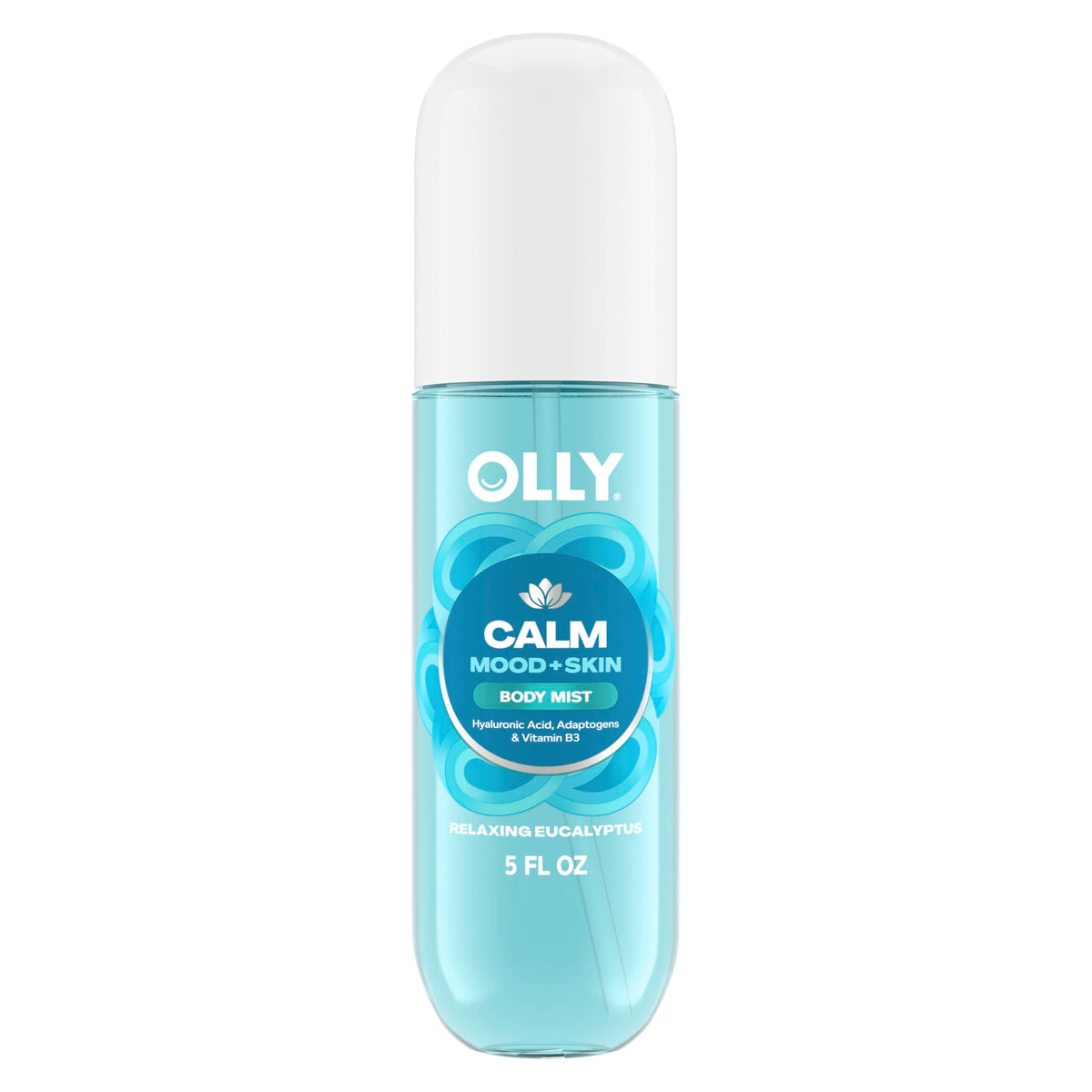 Experience the premium imported OLLY Calm Body Mist, featuring relaxing eucalyptus for mood and skin enhancement. Available at Curat Cart.