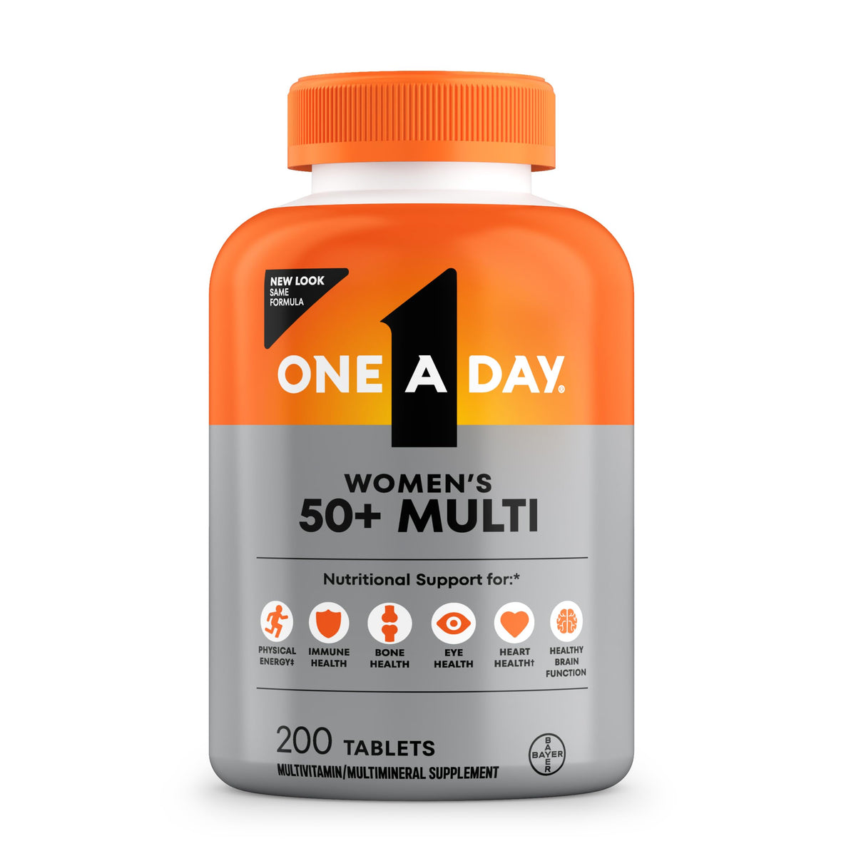 Discover the authentic One A Day Women's 50+ Multivitamin, offering essential nutritional support for vibrant health.