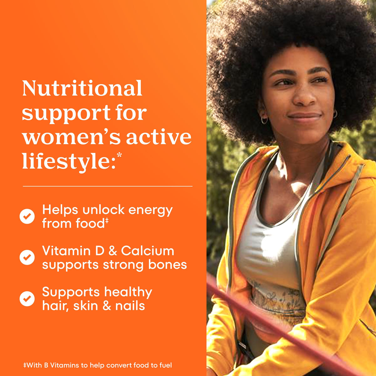 One A Day Multivitamin for Women supports energy, strong bones, and healthy hair. Order online in India today!