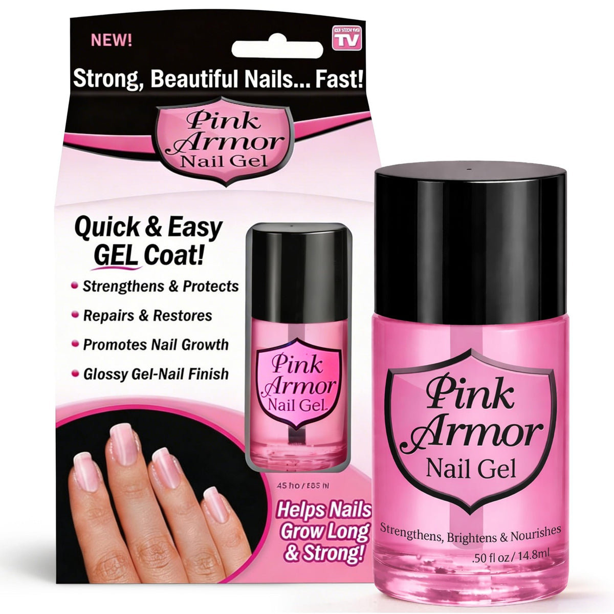 Experience strong, beautiful nails with Ontel Armor Nail Gel, a premium imported solution for nail growth available at Curat Cart.