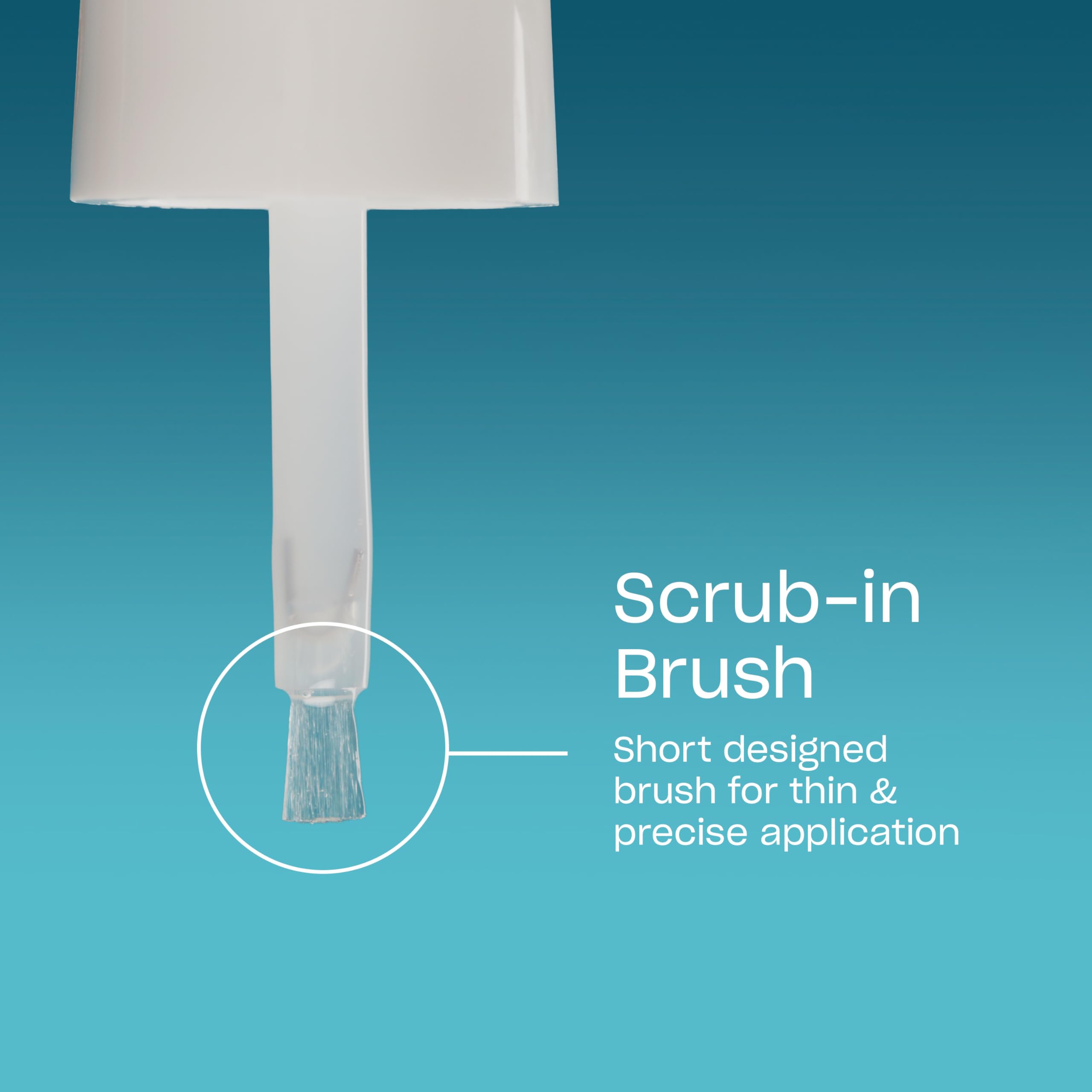 Close-up of OPI GelColor brush, designed for precision, showcasing official packaging for nail adhesion.