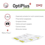 OptiPlus Anti Fog Cleaning Wipes, ideal for keeping multi-coated lenses clear. Perfect for daily use, available at Curat Cart.