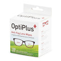 OptiPlus Anti Fog Cleaning Wipes in premium imported packaging, ideal for maintaining clear vision. Available at Curat Cart.