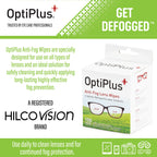 OptiPlus Anti Fog Cleaning Wipes, trusted by professionals, available at Curat Cart for effective lens cleaning in India.