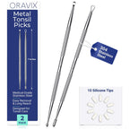 Discover the Oravix Tonsil Stone Remover Tool, a premium imported solution for effective tonsil care, available at Curat Cart.