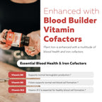 Discover the Organic Iron Supplement from Curat Cart, enriched with essential blood health cofactors for optimal vitality.
