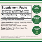 Discover 100% Authentic Organic Mullein Leaf Drops, GMP certified and available in India at Curat Cart. Perfect for health enthusiasts.