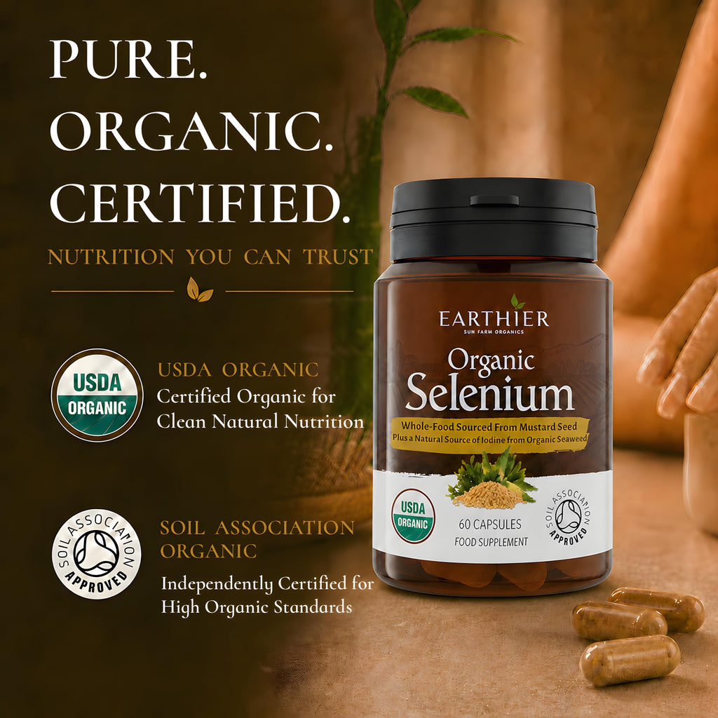 Discover Organic Selenium with Iodine and Silica, specially curated by Curat Cart for your health needs. Certified organic and pure.