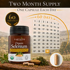 Organic Selenium with Iodine and Silica offers a two-month supply of capsules. Perfect for daily use, available at Curat Cart.