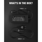High-quality Segway Ninebot Charger Power Adapter in official packaging. Includes 47-inch and 60-inch cables. Available at Curat Cart.
