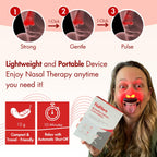 Experience effective nasal therapy with the NoMore Red Light Therapy Device, perfect for daily use. Available at Curat Cart.