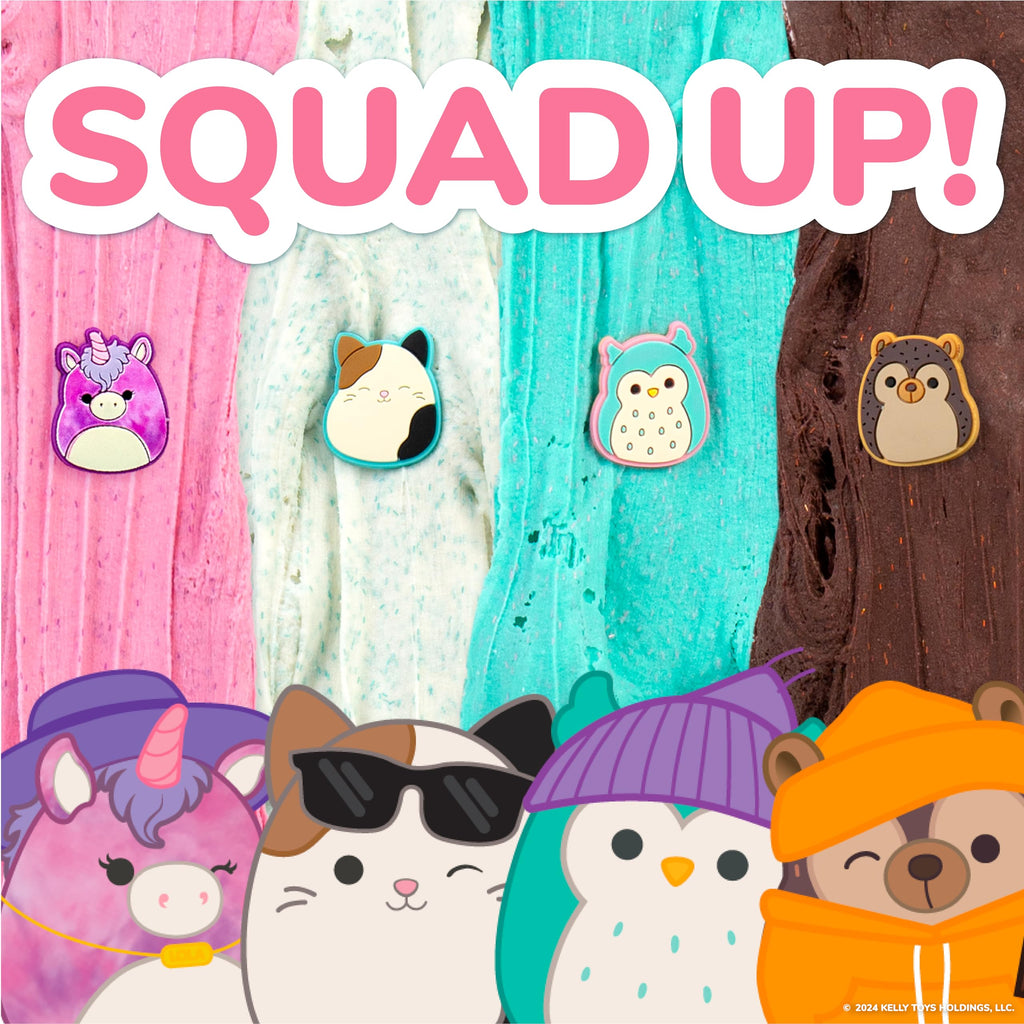 Authentic Original Squishmallows Premium Cloud Sli collectible pins featuring adorable animal designs. Perfect for any fan!