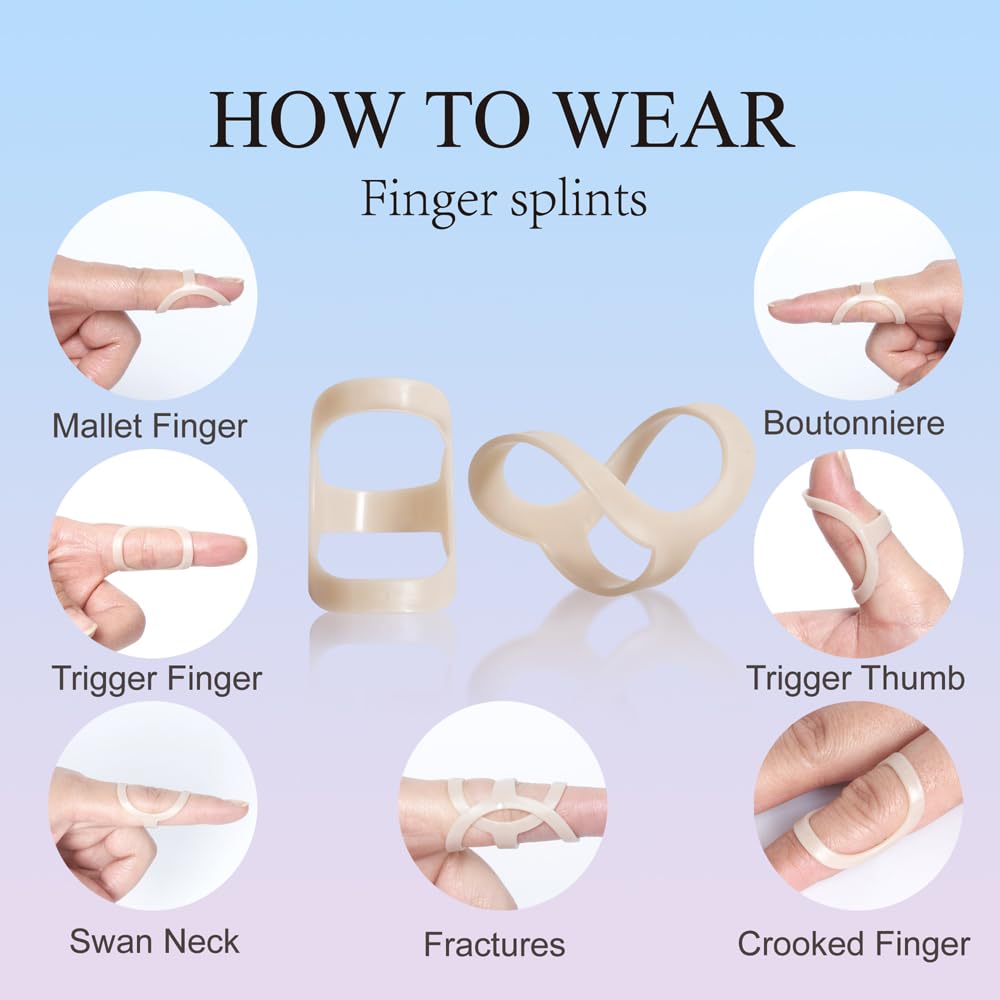 Premium imported oval finger splint for arthritis, designed for comfort and support during recovery.