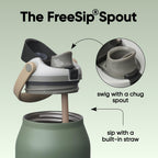 Discover the Owala FreeSip Sway Water Bottle with a versatile spout for easy sipping or chugging. 100% Authentic, available in India at Curat Cart.