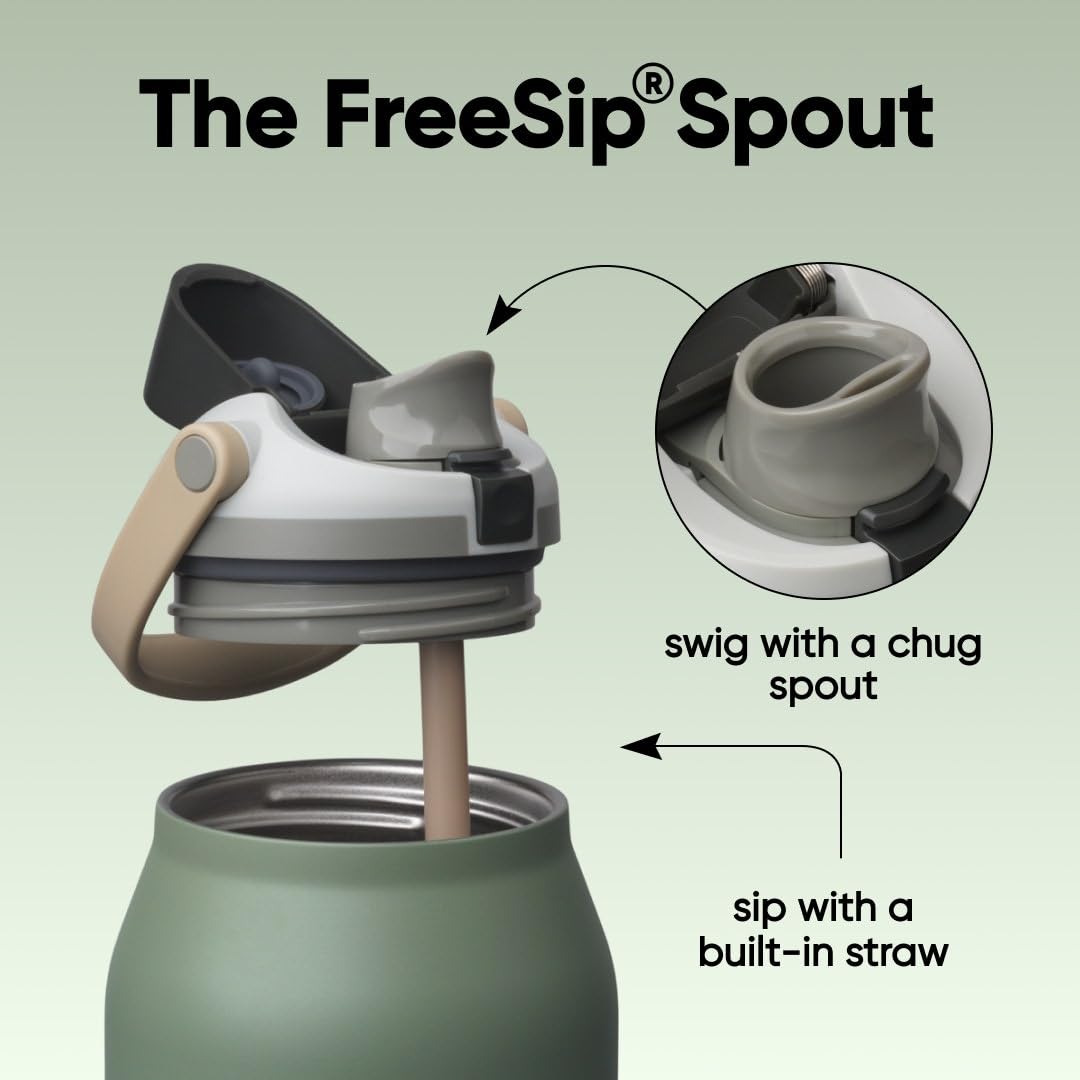 Discover the Owala FreeSip Sway Water Bottle with a versatile spout for easy sipping or chugging. 100% Authentic, available in India at Curat Cart.