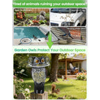 Owl decoys to scare birds, 100% Authentic at Curat Cart, available in India. Protect your garden effectively.