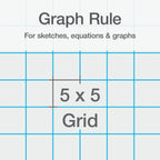 High-quality Oxford Spiral Notebook 2 Pack featuring a graph rule grid for sketches and equations, available at Curat Cart.