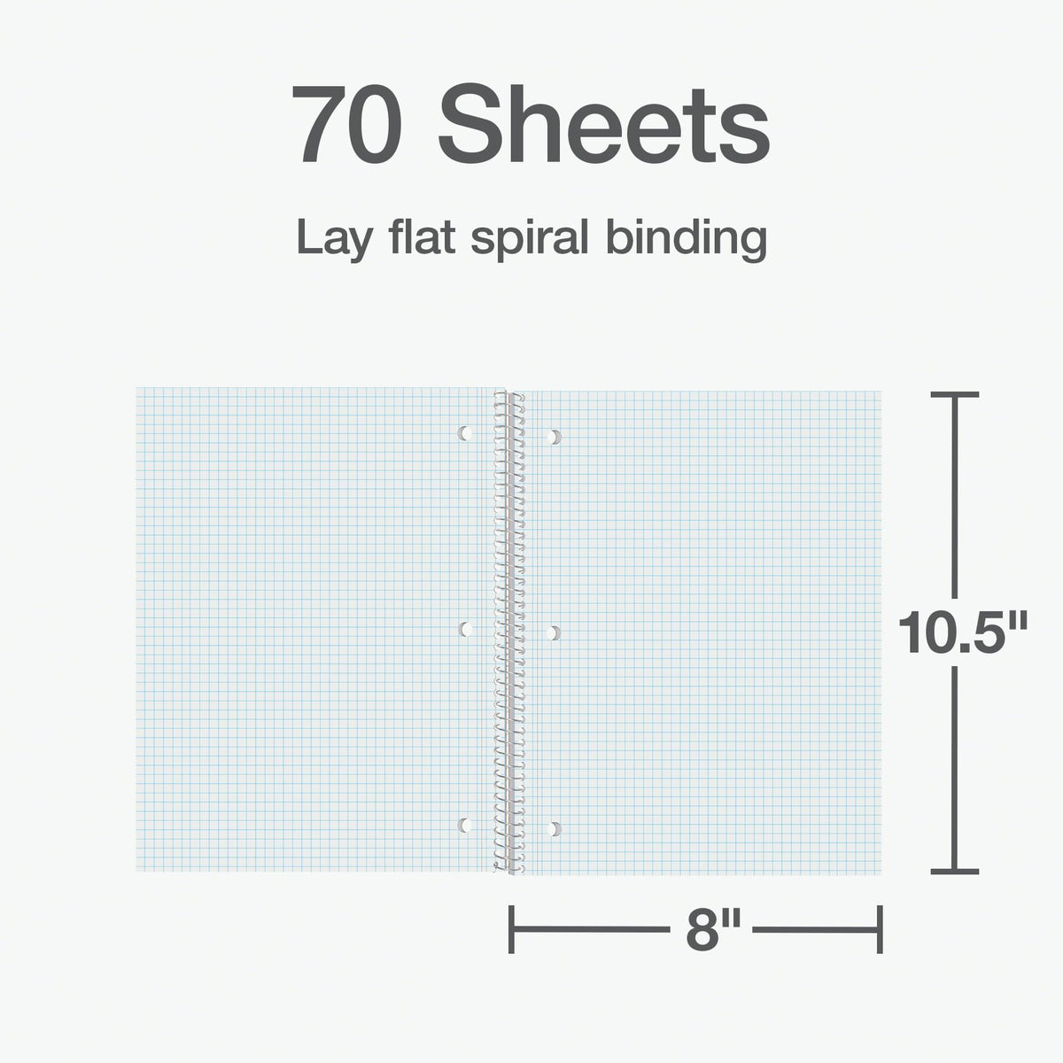 Oxford Spiral Notebook 2 Pack, featuring 70 sheets with lay flat spiral binding. 100% Authentic and available at Curat Cart in India.