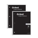 Premium imported Oxford Spiral Notebook 2 Pack featuring 70 sheets of 5x5 graph rule, available at Curat Cart.