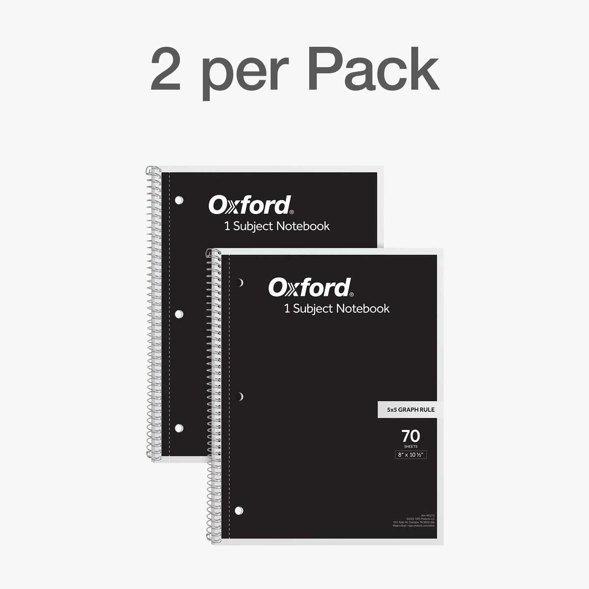 Oxford Spiral Notebook 2 Pack is perfect for daily use, ideal for students and professionals. Available at Curat Cart.