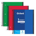 Explore the premium imported Oxford Spiral Notebook 3 Pack, featuring vibrant colors and 100 college-ruled sheets each. Shop at Curat Cart.