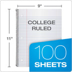 Oxford Spiral Notebook 3 Pack features high-quality college ruled sheets, ideal for students. Available at Curat Cart.