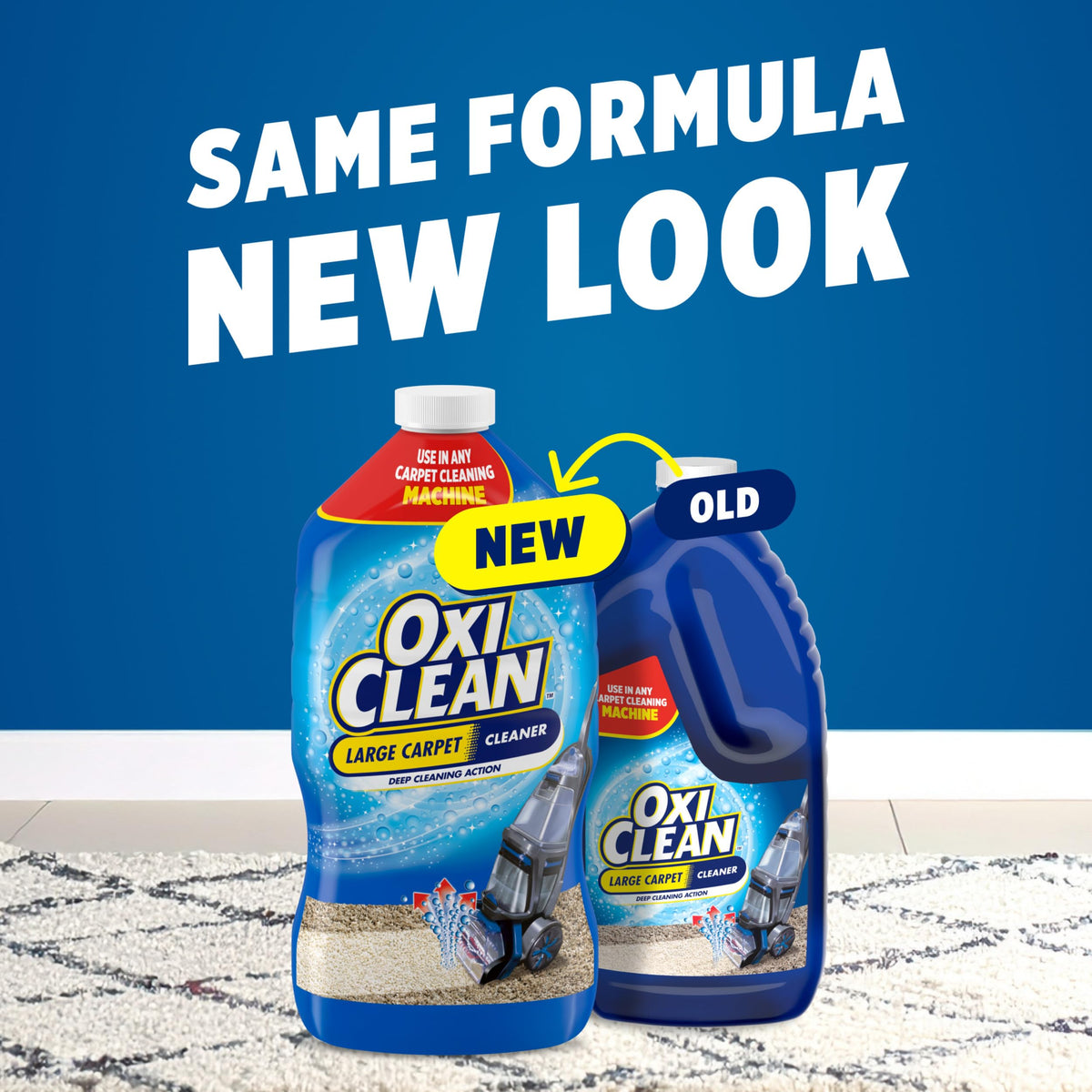 OxiClean Carpet Cleaner Solution in new packaging, 100% Authentic and available in India at Curat Cart.