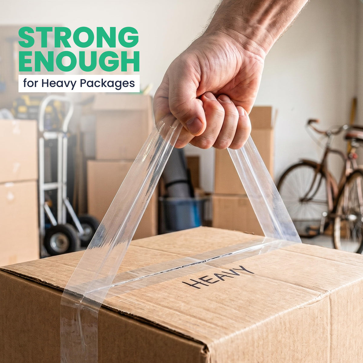 Durable packing tape for sealing heavy packages, 100% Authentic and available at Curat Cart in India.