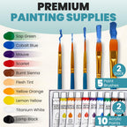 Explore the Painting Game Kit for Couples, featuring premium acrylic paints and brushes. 100% Authentic, available at Curat Cart in India.