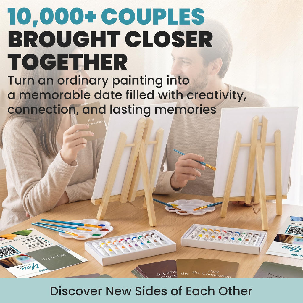 Engaging Painting Game Kit for Couples at Curat Cart, perfect for creative dates. 100% Authentic, available in India.