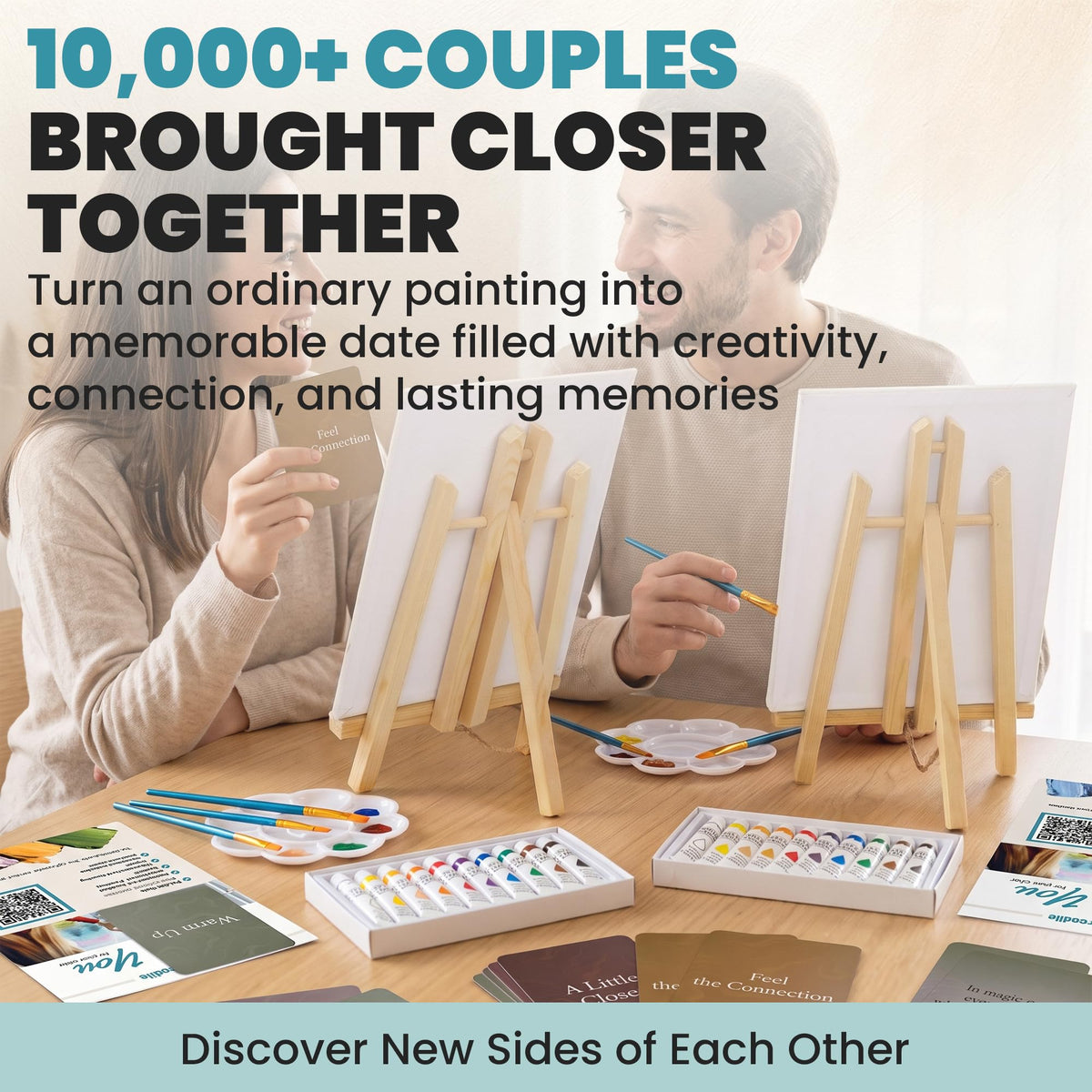 Engaging Painting Game Kit for Couples at Curat Cart, perfect for creative dates. 100% Authentic, available in India.