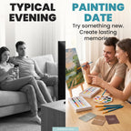 Transform your evenings with the Painting Game Kit for Couples from Curat Cart. Create lasting memories together. Perfect for bonding.