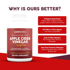 Discover Paleovalley Apple Cider Vinegar Capsules, specially curated by Curat Cart, packed with 5 organic superfoods for optimal health.
