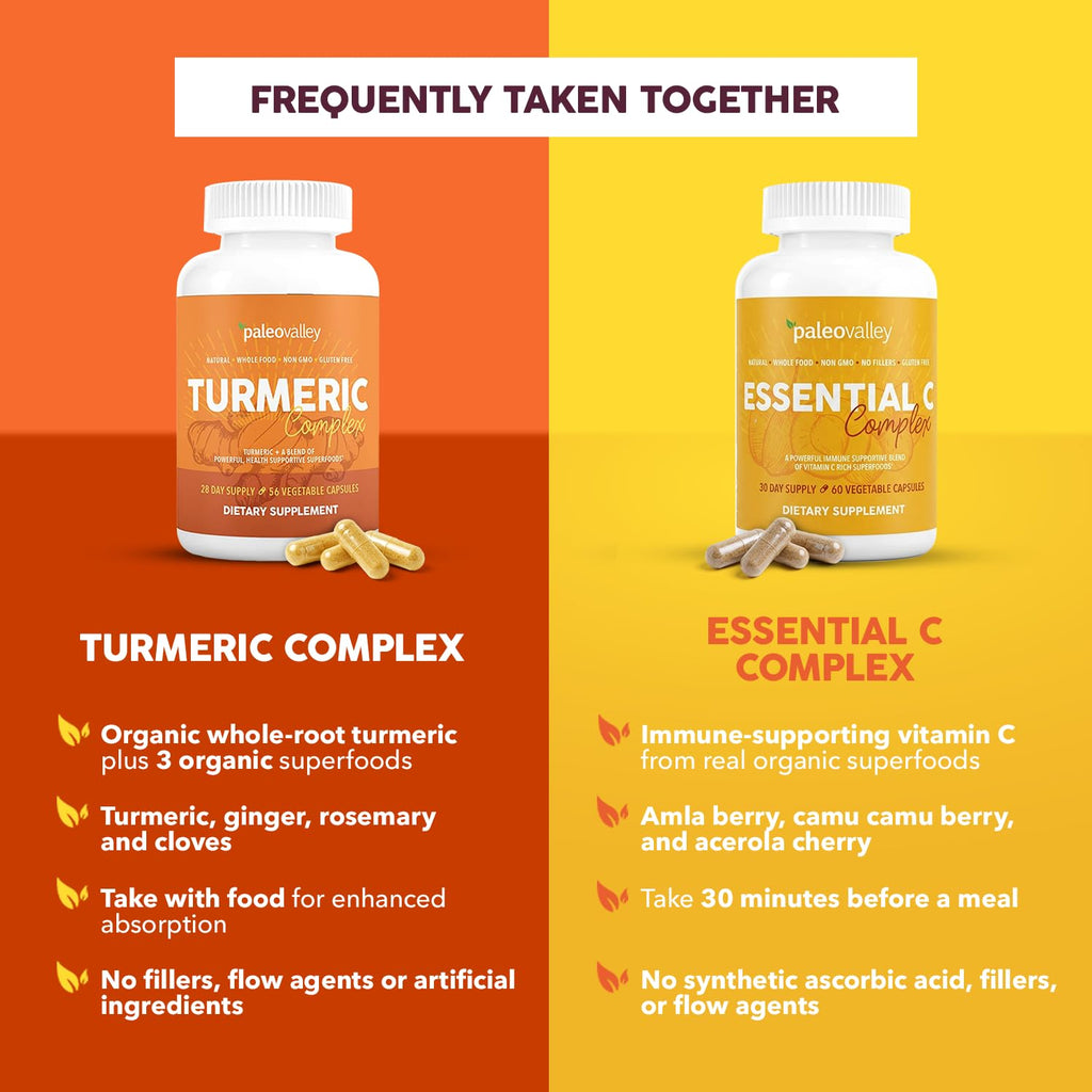 Discover the premium imported Paleovalley Turmeric Complex, featuring organic turmeric and herbs for natural wellness. Available at Curat Cart.