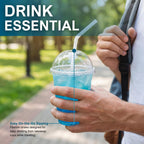 PAMI Flexible Plastic Straws ensure easy sipping from takeaway cups. 100% Authentic, available at Curat Cart in India.