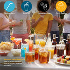 PAMI Flexible Plastic Straws enhance your drink experience at gatherings. Premium import from Curat Cart, perfect for parties and events.