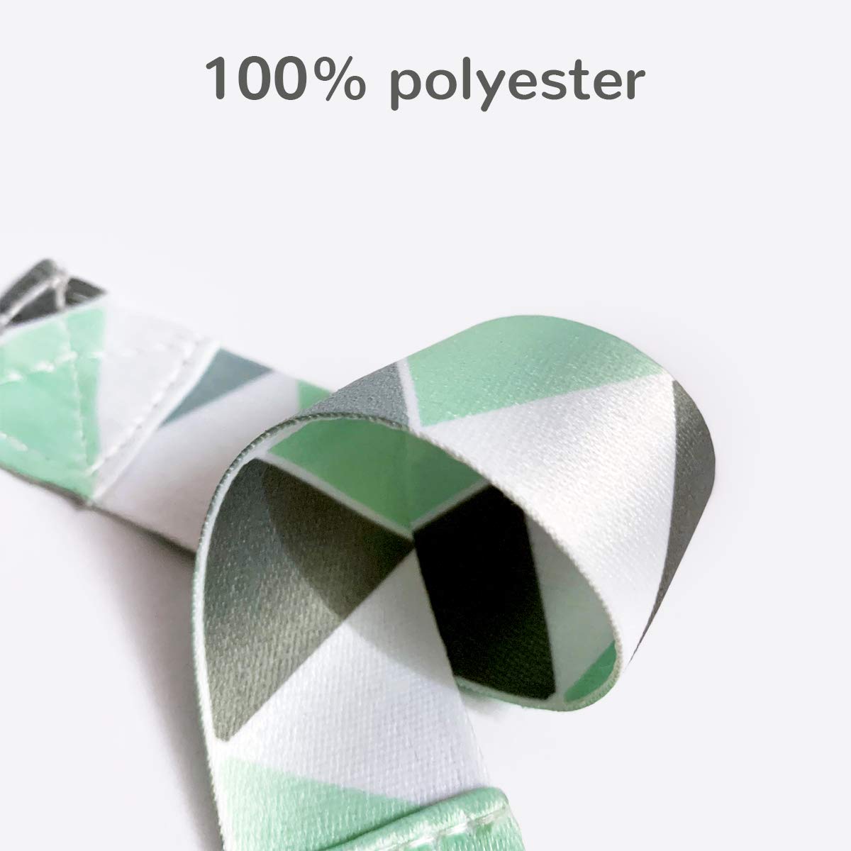 PandaEar Baby Pacifier Clips made of 100% polyester, ensuring safety and style for your baby. Available at Curat Cart, India.