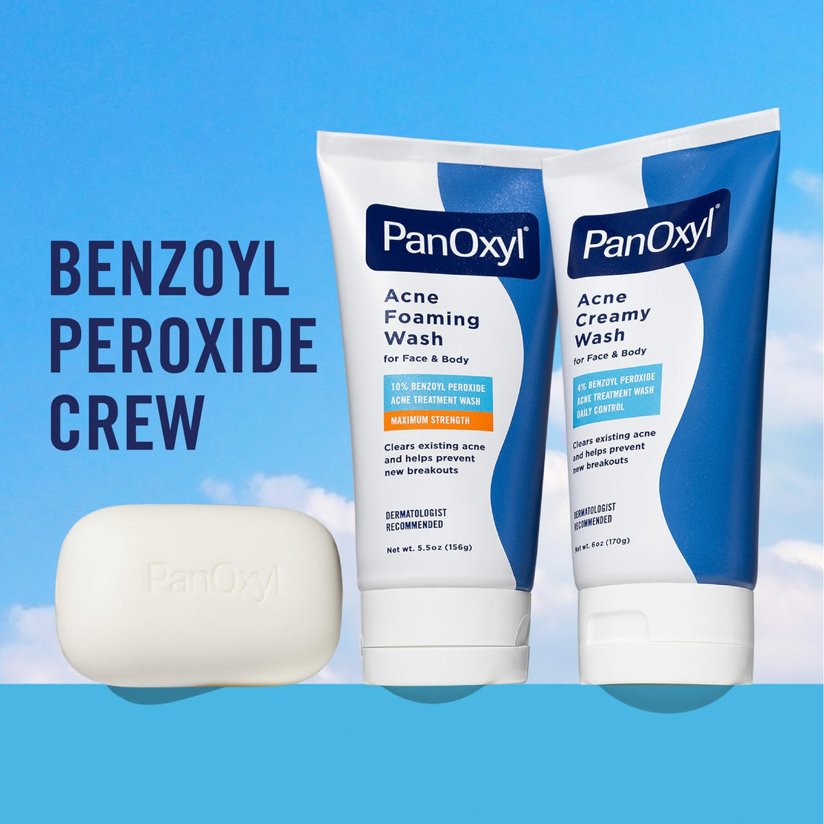 Discover premium imported PanOxyl acne washes for effective treatment, clearing existing acne and preventing new breakouts.