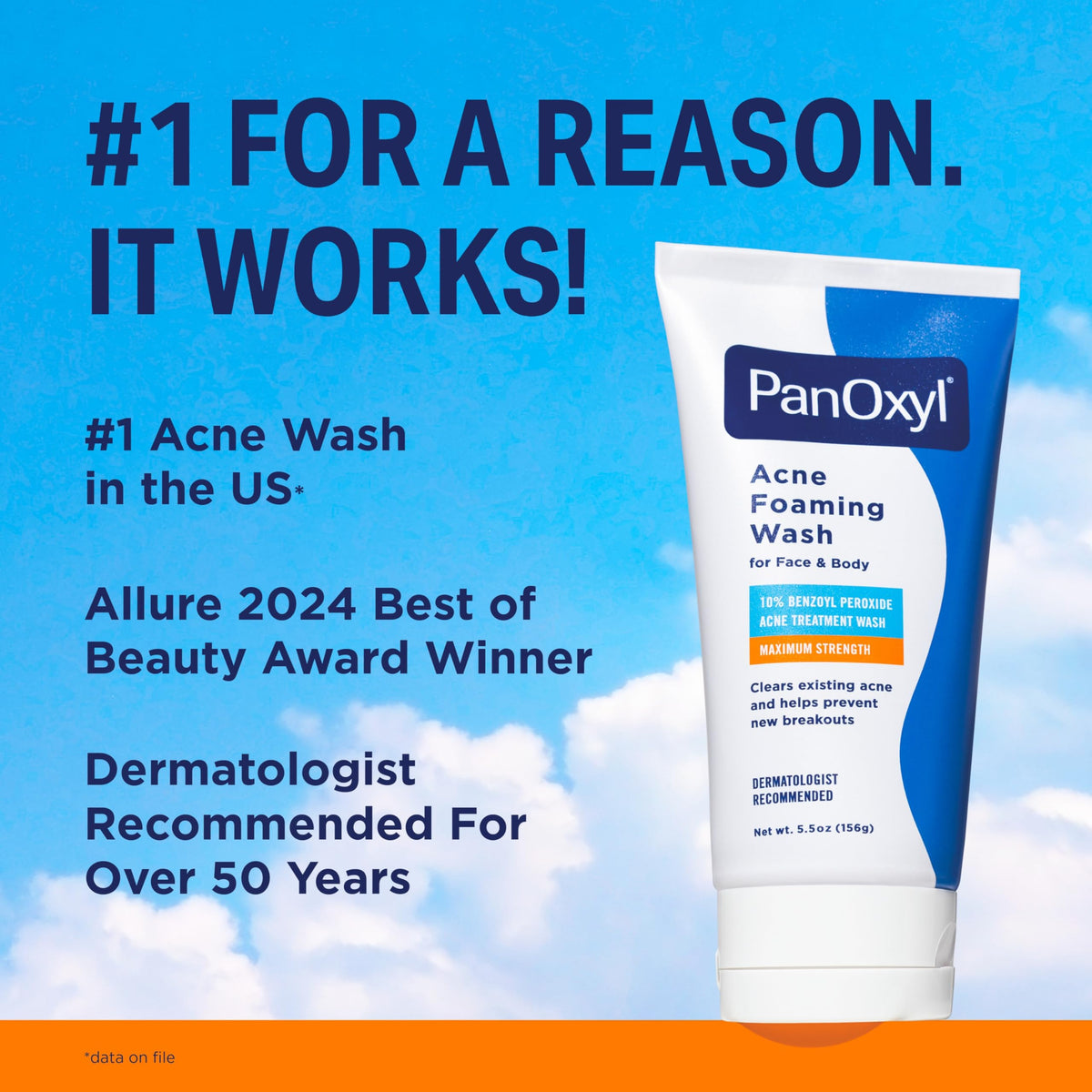 Premium imported PanOxyl Acne Wash, dermatologist recommended for over 50 years. #1 acne wash in the US, proven effective.