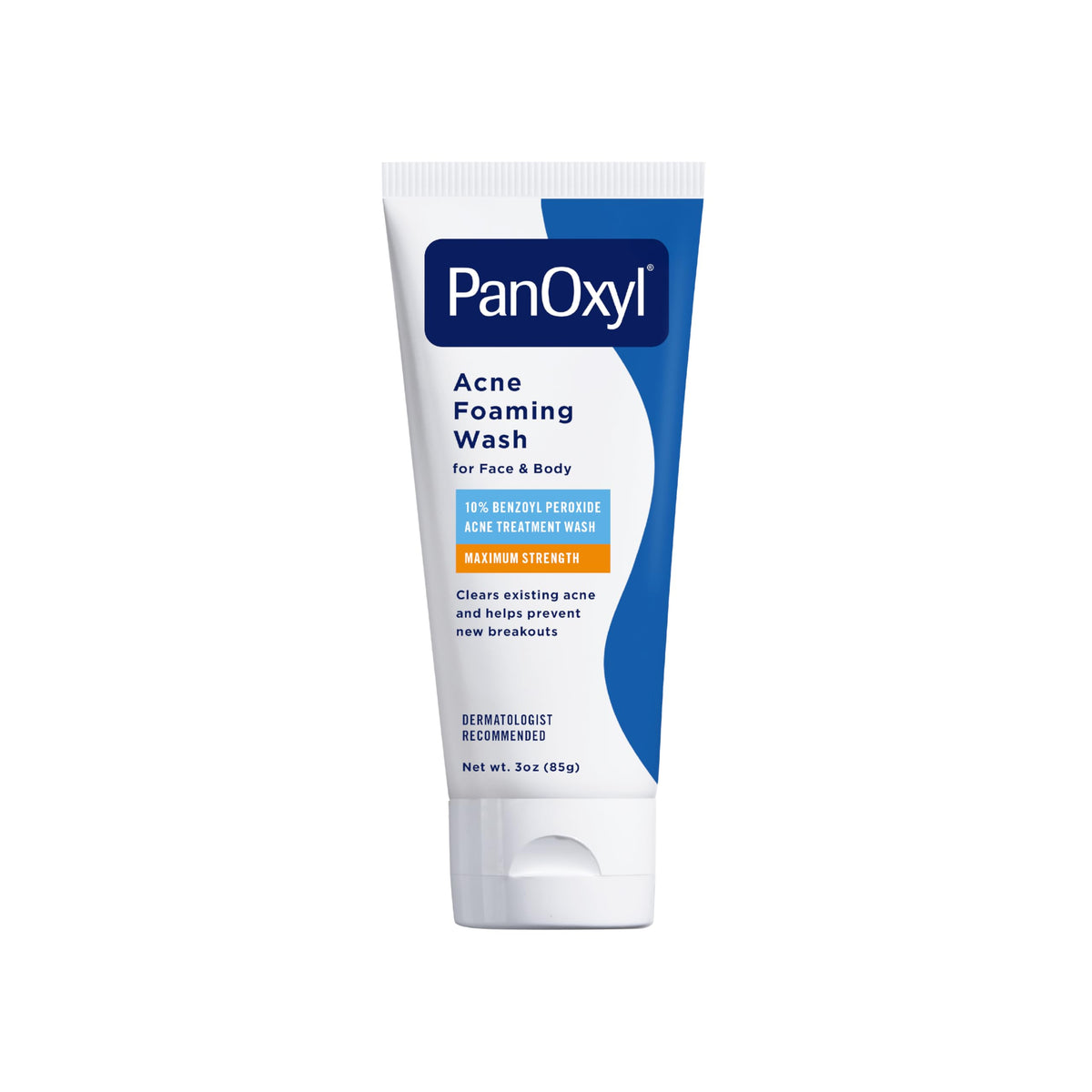 Premium imported PanOxyl Acne Foaming Wash, featuring 10% benzoyl peroxide for maximum strength acne treatment.