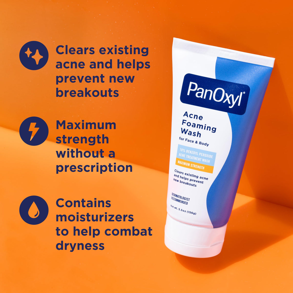 PanOxyl Benzoyl Peroxide Acne Wash available in India. Order online for clear skin and maximum strength treatment.