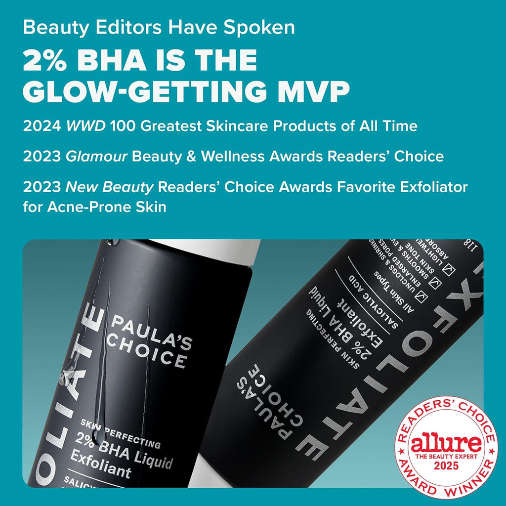 Paula's Choice 2% BHA Liquid Exfoliant - Back Label & Ingredients Details | buy 100% authentic product online in India via Cu